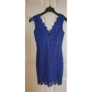 RUBBER DUCKY BLUE LACE DRESS SIZE M !!! EUC